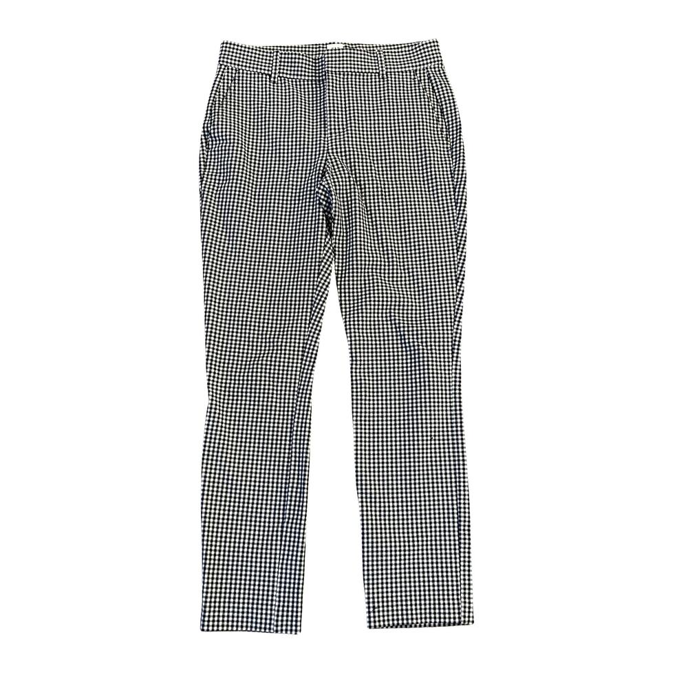 Gap Navy & White Gingham Check Skinny Ankle Pants – Size 4